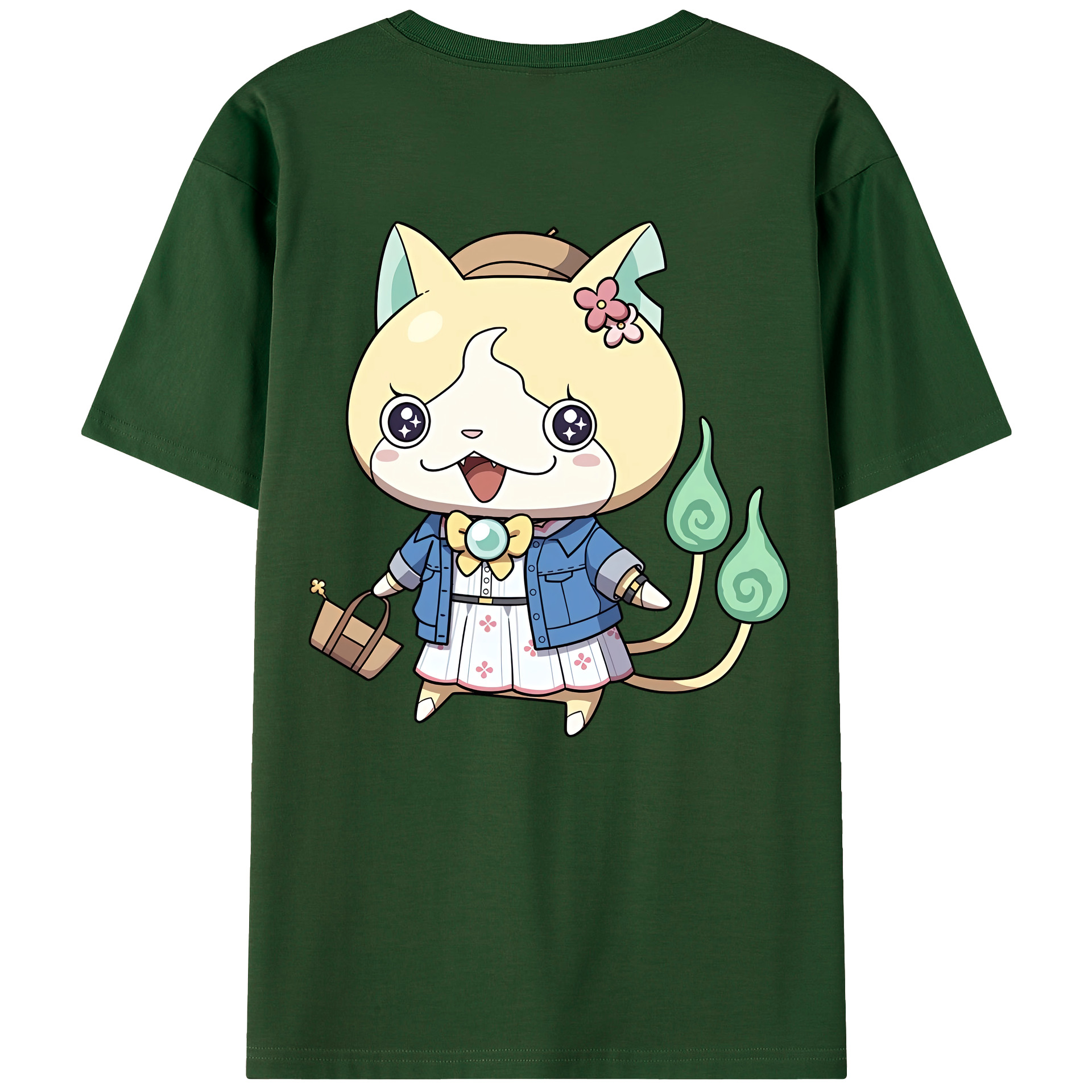 （画像用） 妖怪ウォッチ Yo-kai Watch 綿100％半袖Tシャツ（背面プリント）